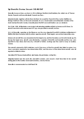 A preview of a PDF biography for Truscott, Granville Thomas